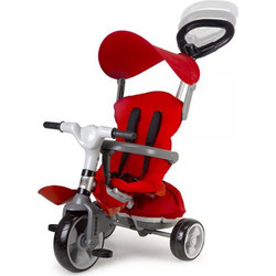 FEBER Baby Plus Prime Τρίκυκλο Ποδήλατο με Σκίαστρο & Χειρολαβή για 9+ Μηνών Κόκκινο