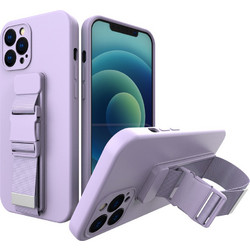 Hurtel Rope Case Θήκη iPhone 12 Pro Max Purple