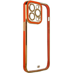 Hurtel Fashion Case Gold Frame Θήκη Πλάτης iPhone 12 Pro Max Red