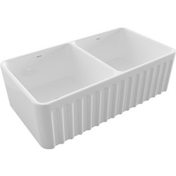 Bocchi 1094-300 White Gloss Νεροχύτης Inox Σατινέ 84x46cm