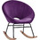 HomeMarkt Κουνιστή Πολυθρόνα Βελούδινη Μωβ Paulina HM8399.05