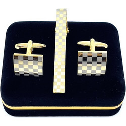 Legend - LGTC-Set-01 - Gold - Μανικετόκουμπα & Κλιπ Γραβάτας - gold