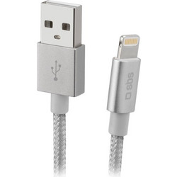 SBS DATA CABLE MFI METAL LIGHTNING 1m silver