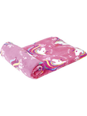 Arditex Zarka Unicorn Κουβέρτα Κούνιας Fleece 95x150 Φούξια