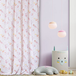 Viopros Παιδική Κουρτίνα με Τρέσα 140x270 Iris Pink