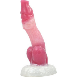 Kinksters Monster Forix Dildo με Βεντούζα & Όρχεις 18cm Ροζ
