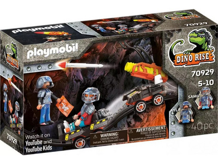 Playmobil Dino Rise Μαχητές με Όχημα Μεταφοράς Πυραύλων για 5-10 Ετών 70929