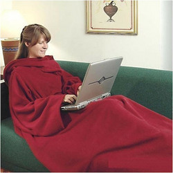 Κουβέρτα με Μανίκια Snuggle Super Soft Fleece - Κόκκινο