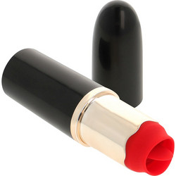 Ohmama Lipstick With Vibrating Tongue Black 9.5cm