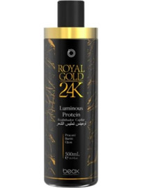 Beox Royal Gold 24k Luminous Protein Ισιωτική Θεραπεία Μαλλιών για Επανόρθωση 500ml