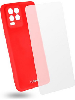 EGOBOO Θήκη Back Cover Realme 8/8 Pro Coral + Tempered Glass