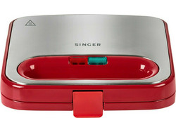Singer SM-7510 Τοστιέρα για 2 Τοστ 750W Κόκκινη