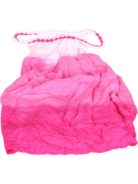 Παιδικό παρεό με τιράντες 80% βαμβάκι 20%βισκόζη one size ροζ φούξια λευκό
