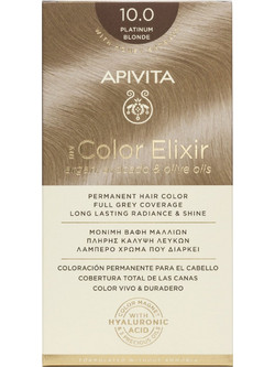 Apivita My Color Elixir 10.0 Κατάξανθο Μόνιμη Βαφή Μαλλιών Χωρίς Αμμωνία 50ml