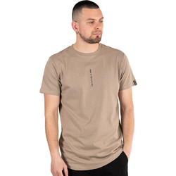 Front & Back Print T-Shirt DOUBLE TS-244 ανοιχτό Καφέ