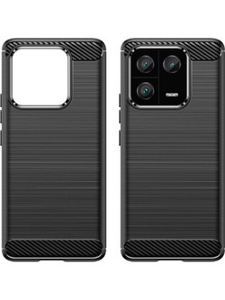 Carbon Case case for Xiaomi 13 Pro flexible silicone carbon cover black