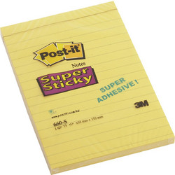 Αυτοκόλλητα Χαρτάκια Super Sticky 660-S 102x152mm 75φύλλα