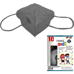 Famex Kids FFP2 NR Particle Filtering Half Mask Γκρι 10τμχ