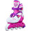 Nils Extreme Inline Αυξομειούμενα Rollers Παιδικά Άσπρα Ροζ NA0321