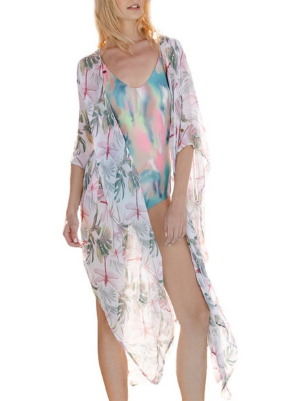 FEMI STORIES CAPE KIMONO CLOUD NINE LIGHT