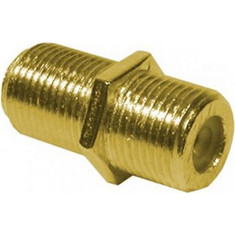 Adaptor μούφα Arli θηλυκό F σε θηλυκό F επίχρυση για προέκταση καλωδίου - AS-165.35.008