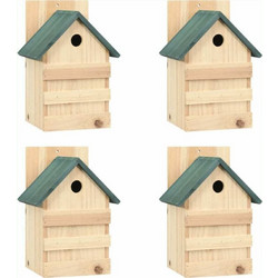 vidaXL Φωλιές Πουλιών 4τμχ 23x19x33εκ. από Ξύλο Ελάτη Κωδικός: 30694638