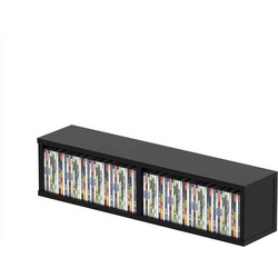 Glorious Επιτραπέζια Θήκη 90 CD Μαύρη 70.5x15.5x17cm Κωδικός: 31418329