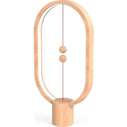 Φωτιστικό Επιτραπέζιο Ellipse DH0037LW/HBLEUB Με Μαγνητικό Διακόπτη 40cm Natural Allocacoc Ξύλο