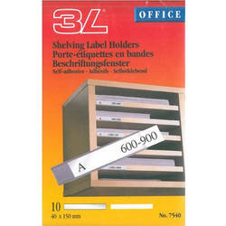 Αυτοκόλλητες Θήκες 3L Shelving Labels 40x150mm 7540