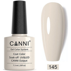 Canni 145 Greyish White Ημιμόνιμο Βερνίκι Νυχιών 7.3ml