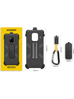 ULEFONE θήκη προστασίας για Power Armor 14, μαύρη