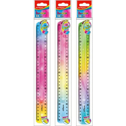 Χάρακας Εύκαμπτος Keyroad 30cm Rainbow Πολύχρωμα
