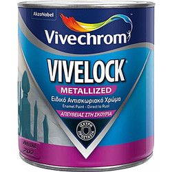 Vivechrom Vivelock Βερνικόχρωμα Διαλύτου Μετάλλου 702 Μπλε Metallized 0.75lt