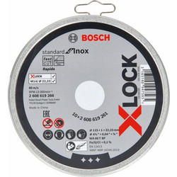Δίσκος κοπής BOSCH X-Lock Standard 2608619266 O 11,5 cm (x10)