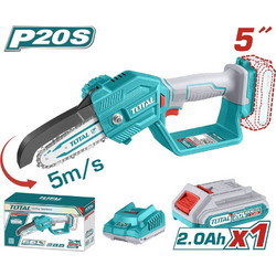 Total TGSLI20581 Κλαδευτικό Αλυσοπρίονο Μπαταρίας 20V 2kg με Λάμα 13cm