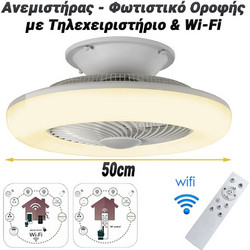 0723.003 Ανεμιστήρας Οροφής 40W με Φως & WiFi