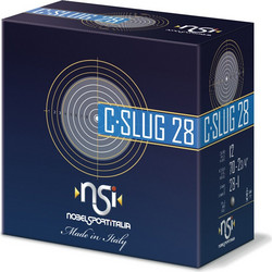 Nobel Sport C-Slug Σκοπευτικά Φυσίγγια Μονόβολα 12Cal 70mm 28gr 25τμχ