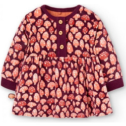 BOBOLI Velour dress for baby girl -BCI - 117021 - ΚΟΡΙΤΣΙ - WINE