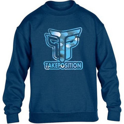 Takeposition Logo TP Παιδικό Φούτερ Πετρόλ 810-0032-14-17