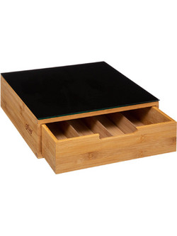 Θήκη Για Κάψουλες Καφέ (30x30x10) F-V Black Bamboo 167753