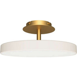 Φωτιστικό Οροφής - Πλαφονιέρα Asteria 2371 Φ43x16,9cm Led 1100lm 17W 3000K White-Brass Umage