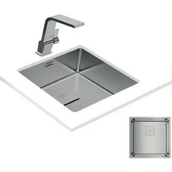 Teka Flex Linea PureClean 40.40 RS15 Υποκαθήμενος Νεροχύτης Inox Σατινέ 44x44cm