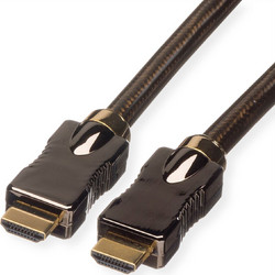 Roline Καλώδιο HDMI 2.0 HDMI Male to HDMI Male 2m Black