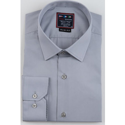 POLIGIANNI-DOMINO Πουκάμισο Slim Fit 20502-12 ΓΚΡΙ ΑΝΟΙΧΤΟ