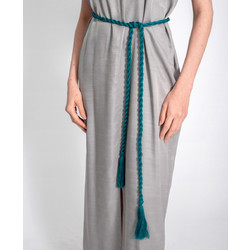 AGGEL W Lurex Handmade Rope Tie Γυναικεία Ζώνη Μπλε SS28154K-15