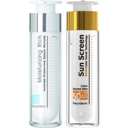 Frezyderm Moisturizing Rich Cream 45+ 50ml + Sun Screen Color Velvet Spf50+ 50ml