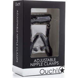 Ouch! Adjustable Nipple Clamps Black