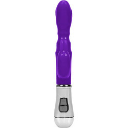 Aria Trade Δονητής Περιστρεφόμενος με Διπλό Massager 21cm Μωβ