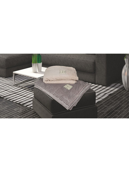 Κουβέρτα- ριχτάρι 150Χ220 flannel CHESS GREY Flamingo