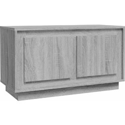 vidaXL Έπιπλο Τηλεόρασης Ξύλινο Γκρι Μ80xΠ35xΥ45cm 819858